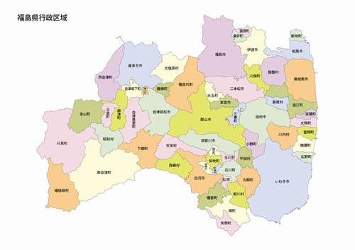 福島県市町村地図